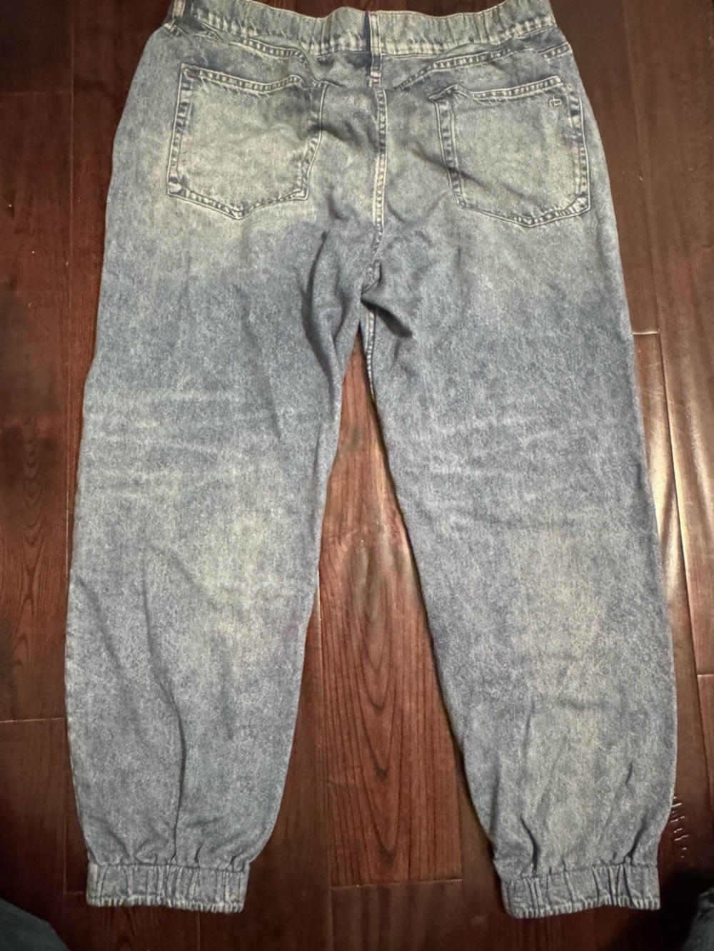 Rag & Bone Miramar Denim Jogger Jean Sweatpants Stone Wash Sz L